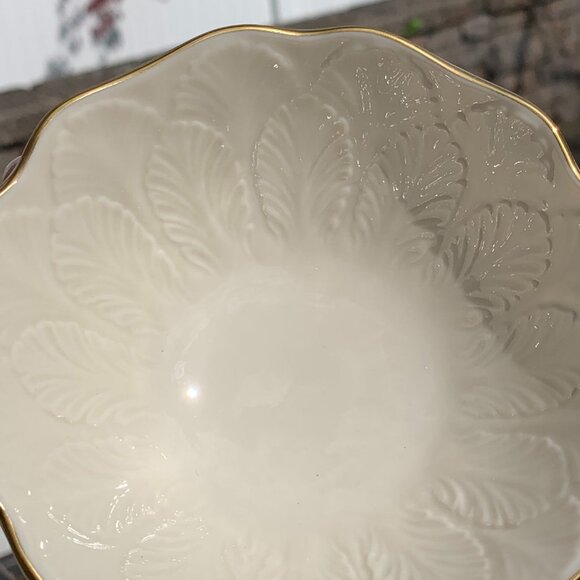 Vtg Lenox Greenfield Bon Bon Bowl 2 pc Set - Picture 5 of 10